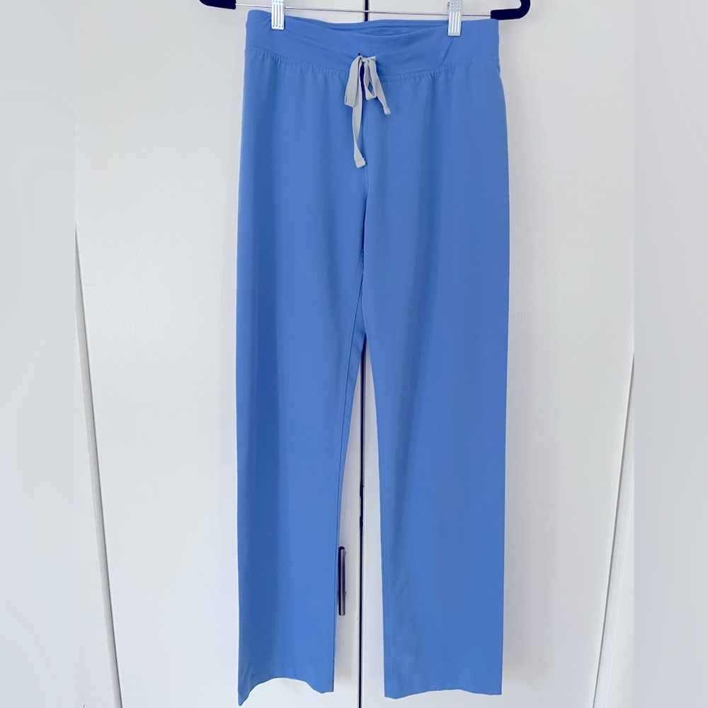 Figs Livingston Basic Scrub Pants - Ceil Blue